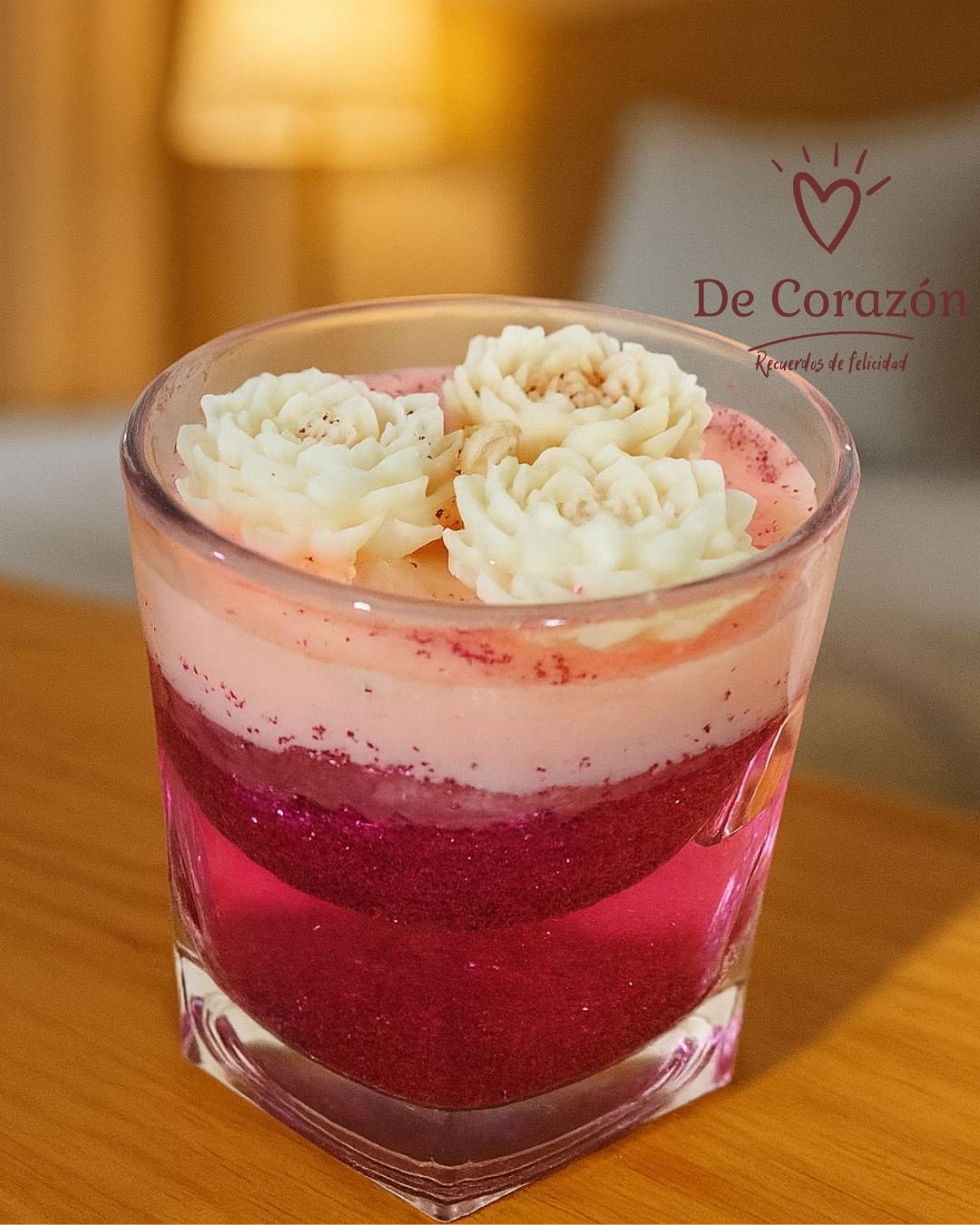 Vela aromática en vaso