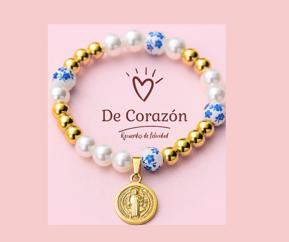 Pulsera religiosa con medalla