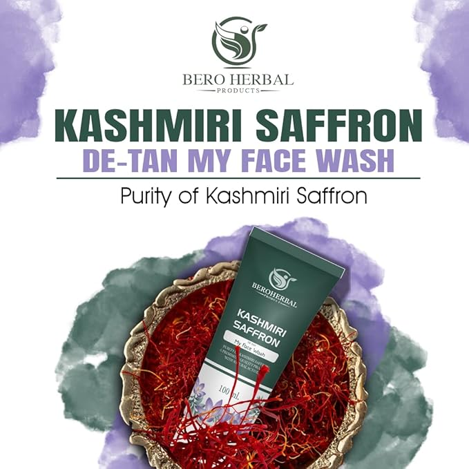 BERO HERBAL PRODUCTS Kashmiri Saffron Face Wash  (100 ml)