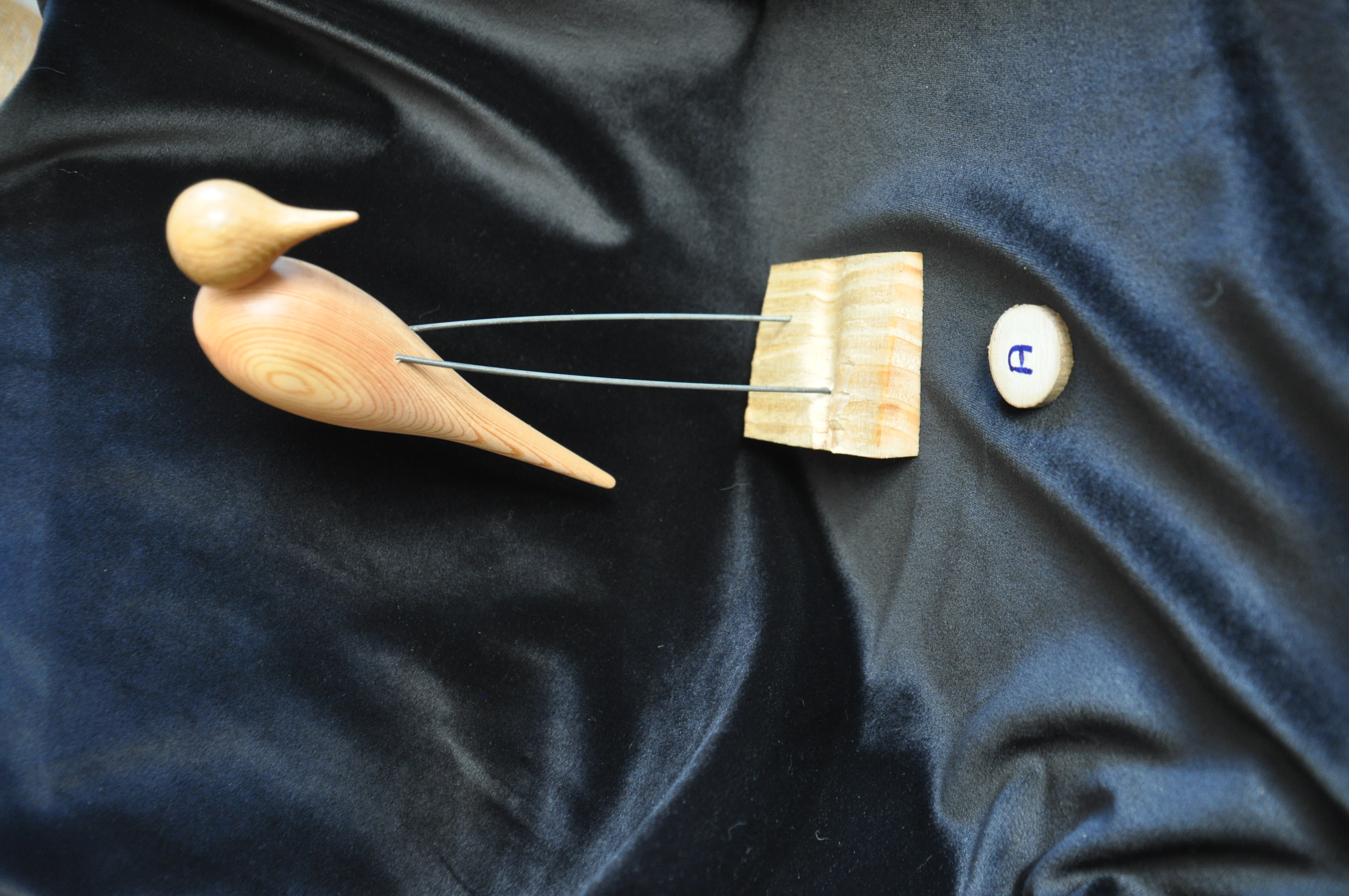 Stylised Wooden Wader Bird Sculptures