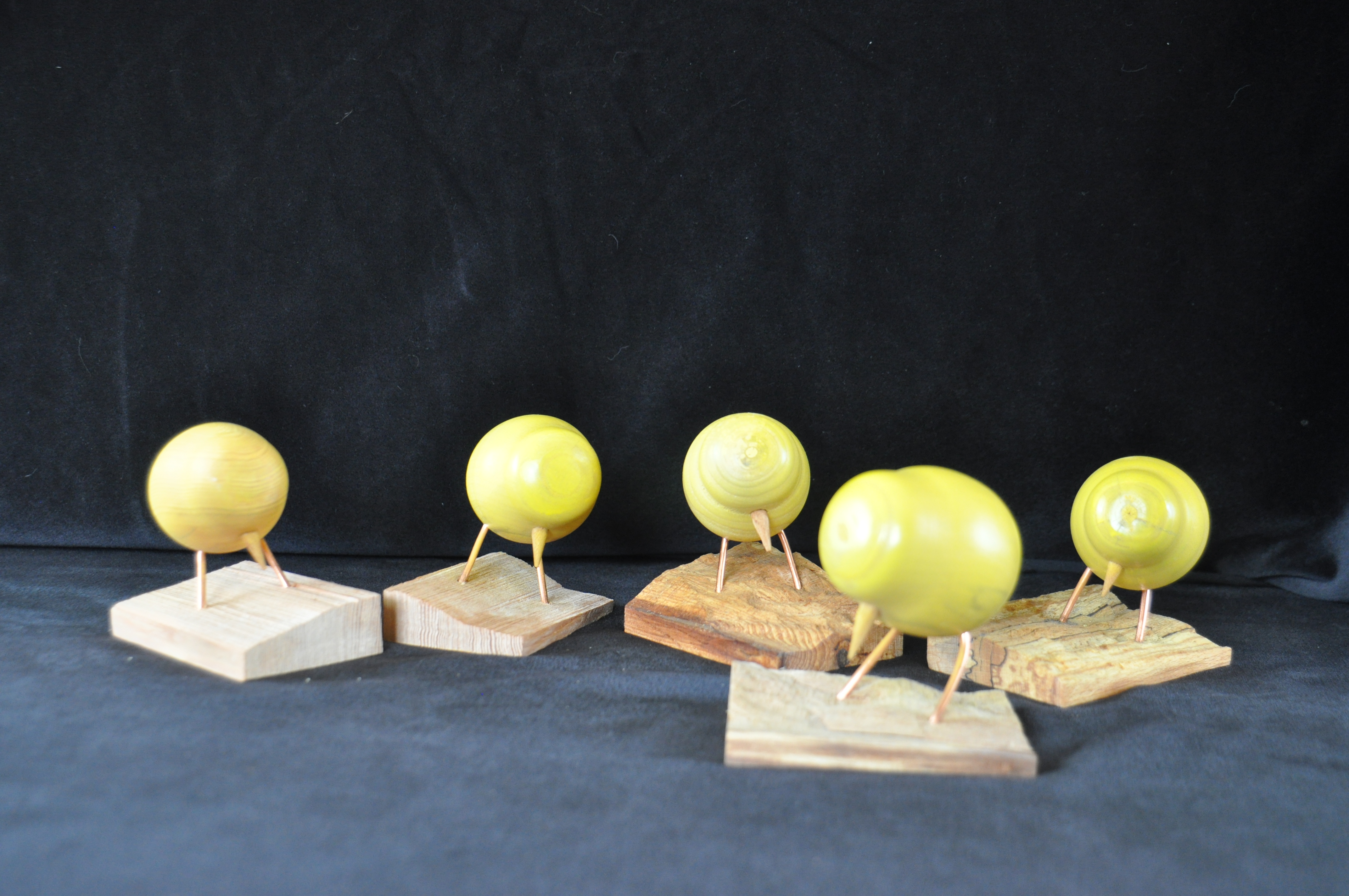 Decorative Yellow Wooden Chicks