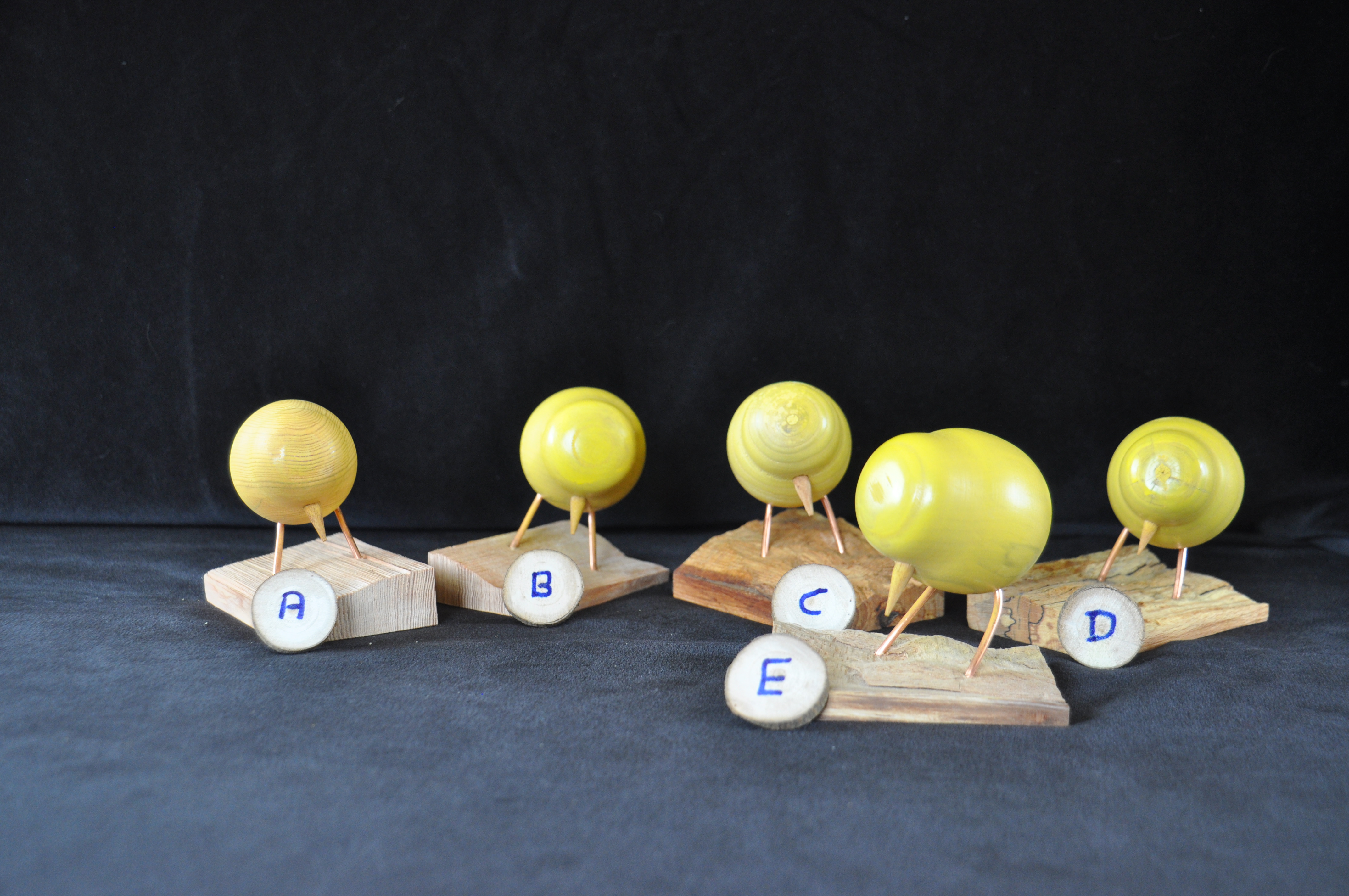 Decorative Yellow Wooden Chicks