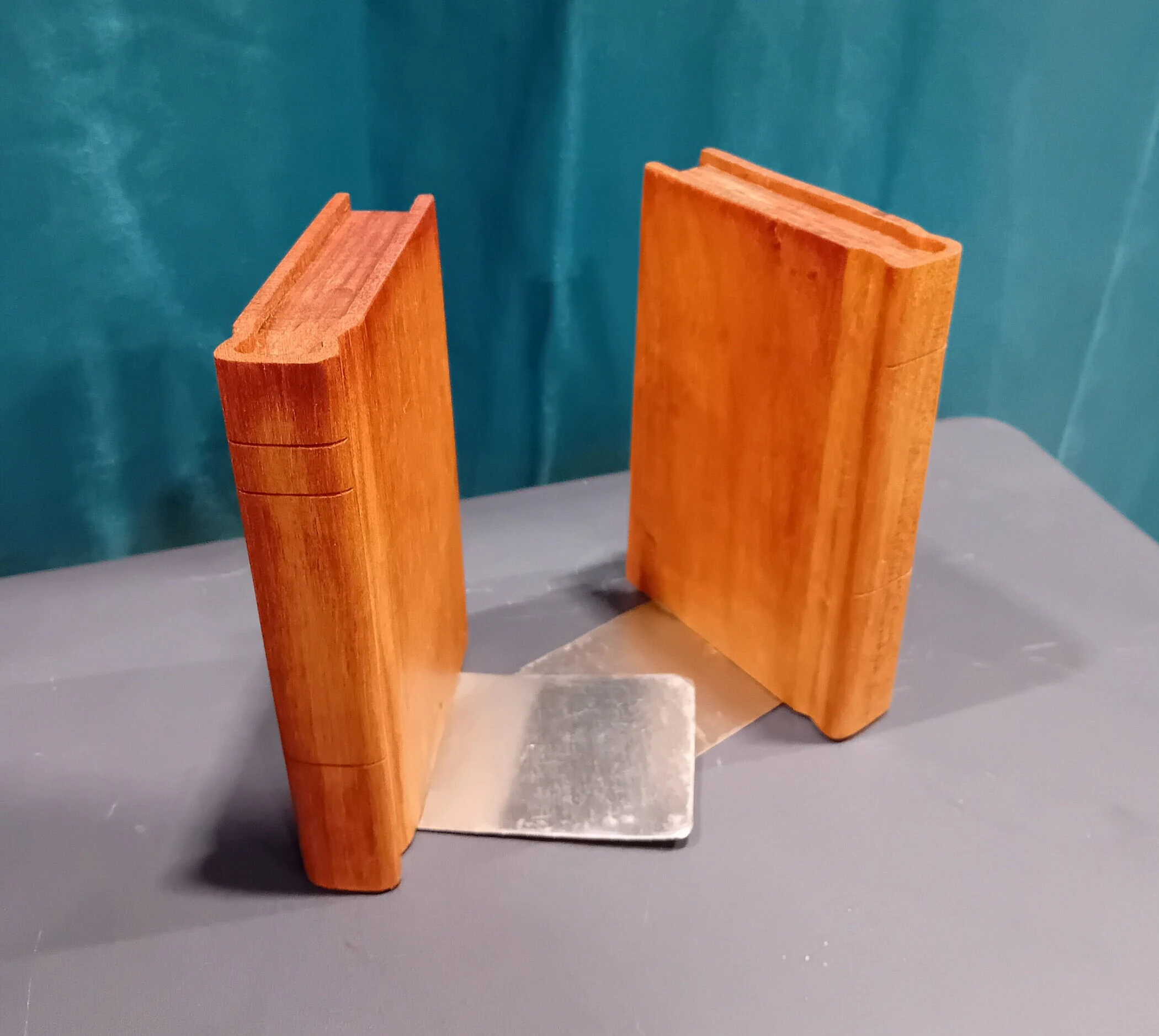 Pair of Wooden Book-style Bookends
