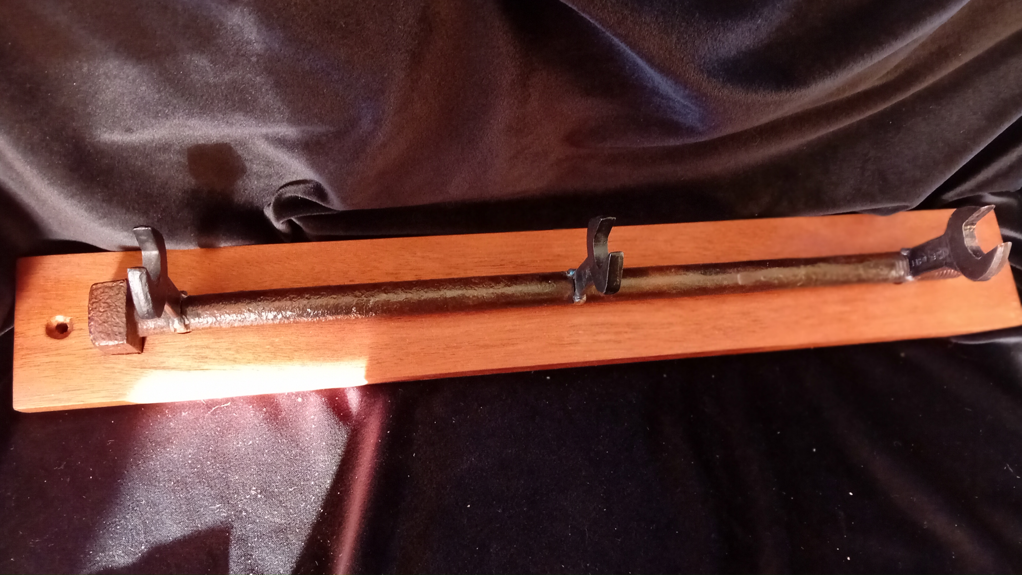 Vintage Spanner and bolt coat hooks