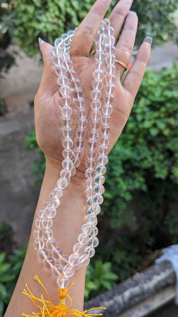 Crystal / Sphatik – Diamond Cut Mala