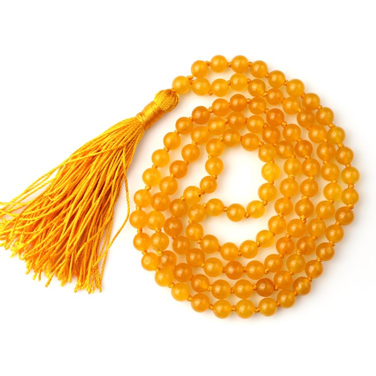 Yellow Jade Mala