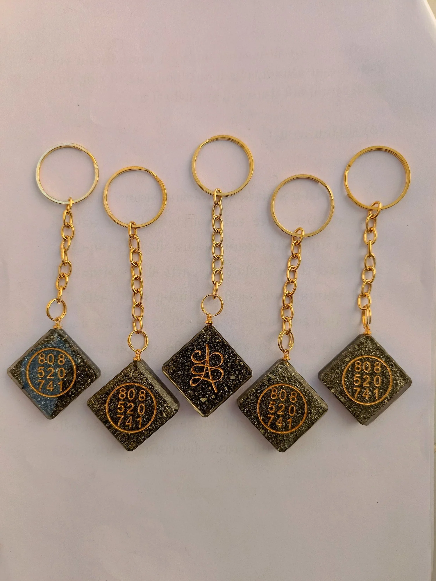 Pyrite Dhan Varsha Keychain