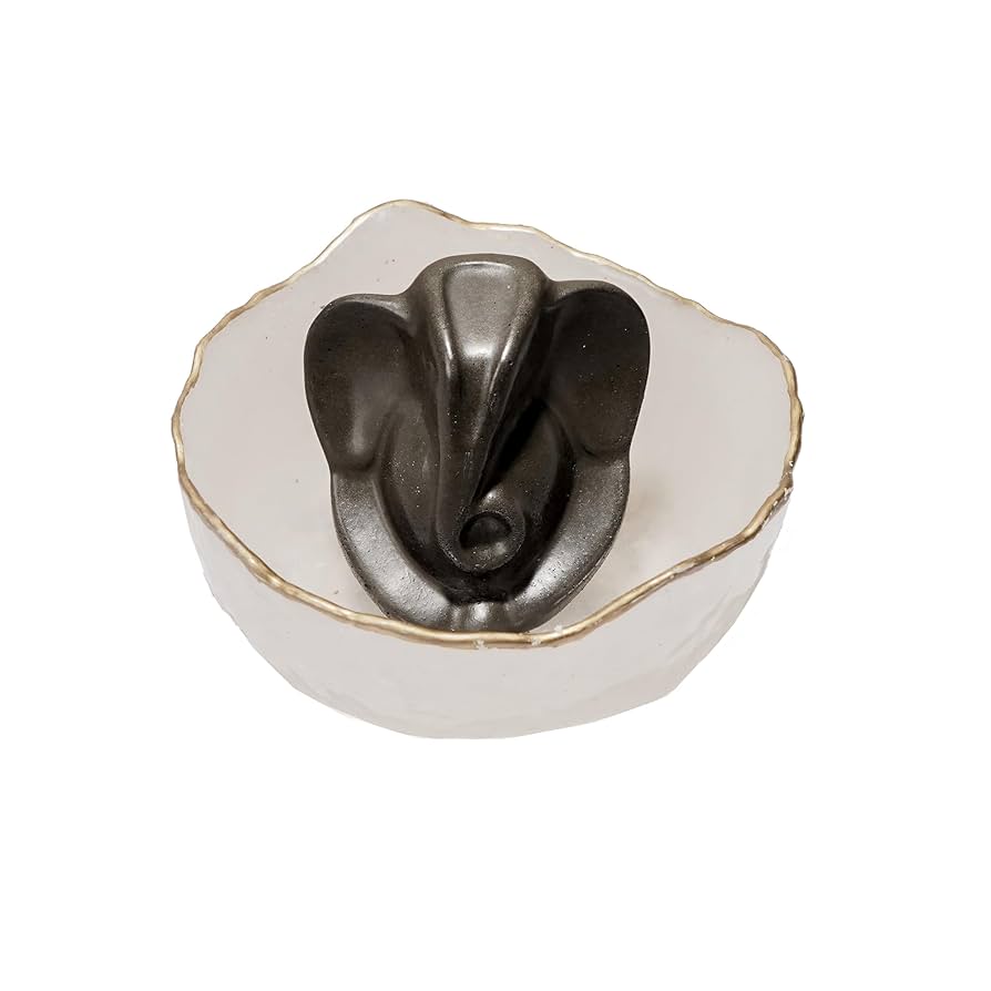 Pyrite Ganesh Ji With Bowl