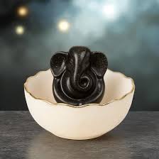 Pyrite Ganesh Ji With Bowl