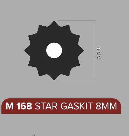 UMH 168 STAR GASKET 8MM