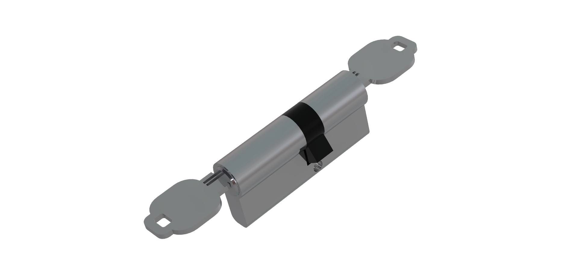 Brass Euro Profile Offset Lock Cylinder Both Side - BSK