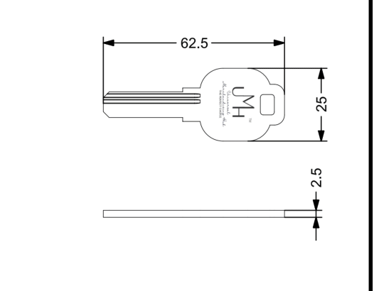EURO PROFILE LOCK CYLINDER ONE SIDE KEY ONE SIDE THUMB TURN (OSK)