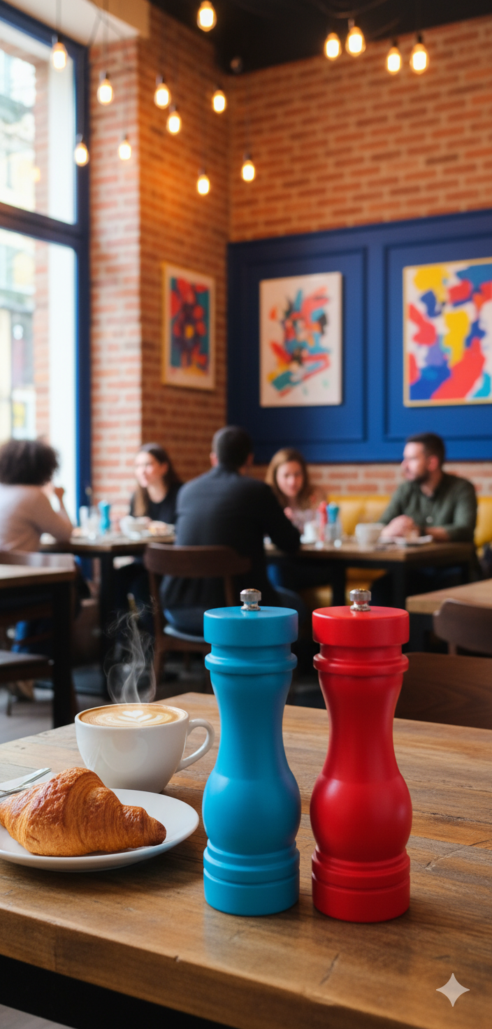 Mighty Spice in passion red and sky blue