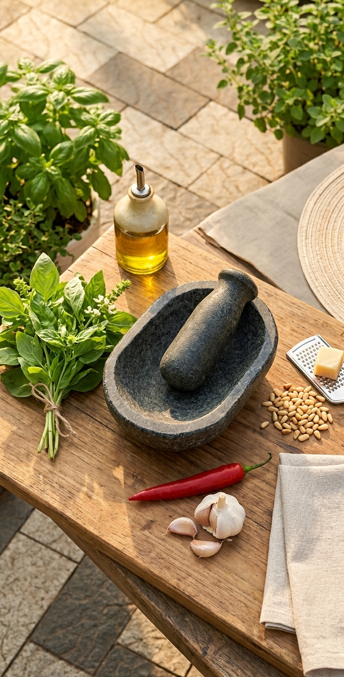 Granite Mortar and Pestle Set