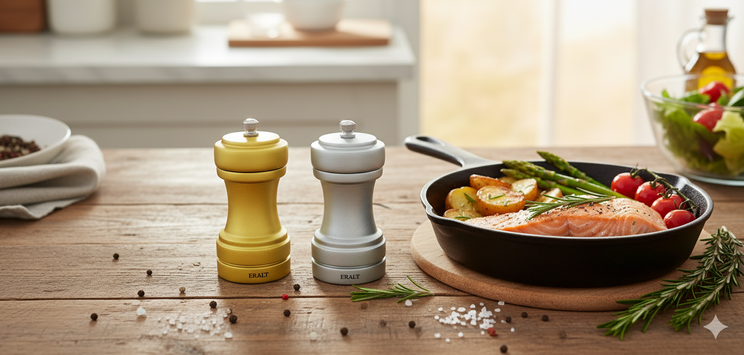 Mighty Twist Salt and Pepper Mills Set