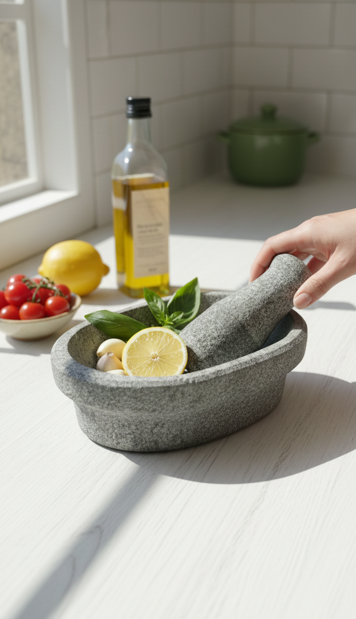 Granite Mortar and Pestle Set