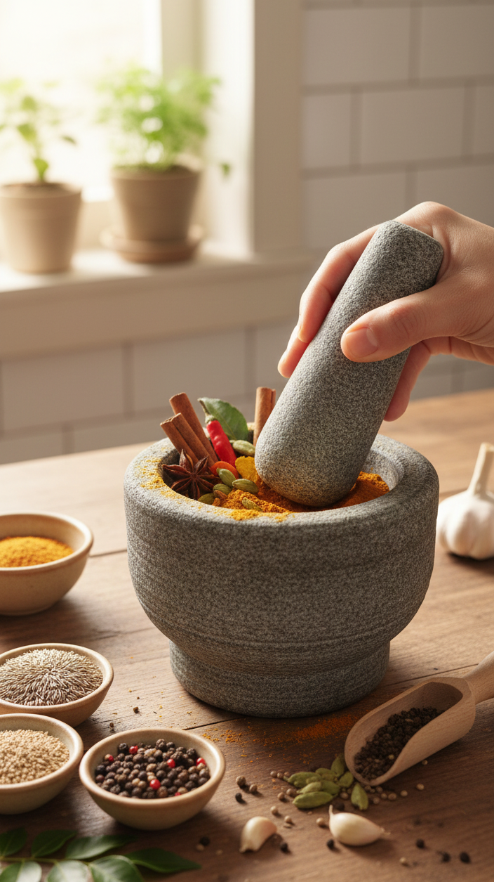 Granite Mortar and Pestle Set