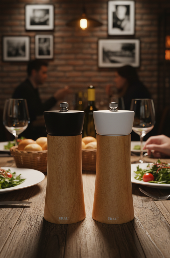Wooden Salt and Pepper Grinder Set