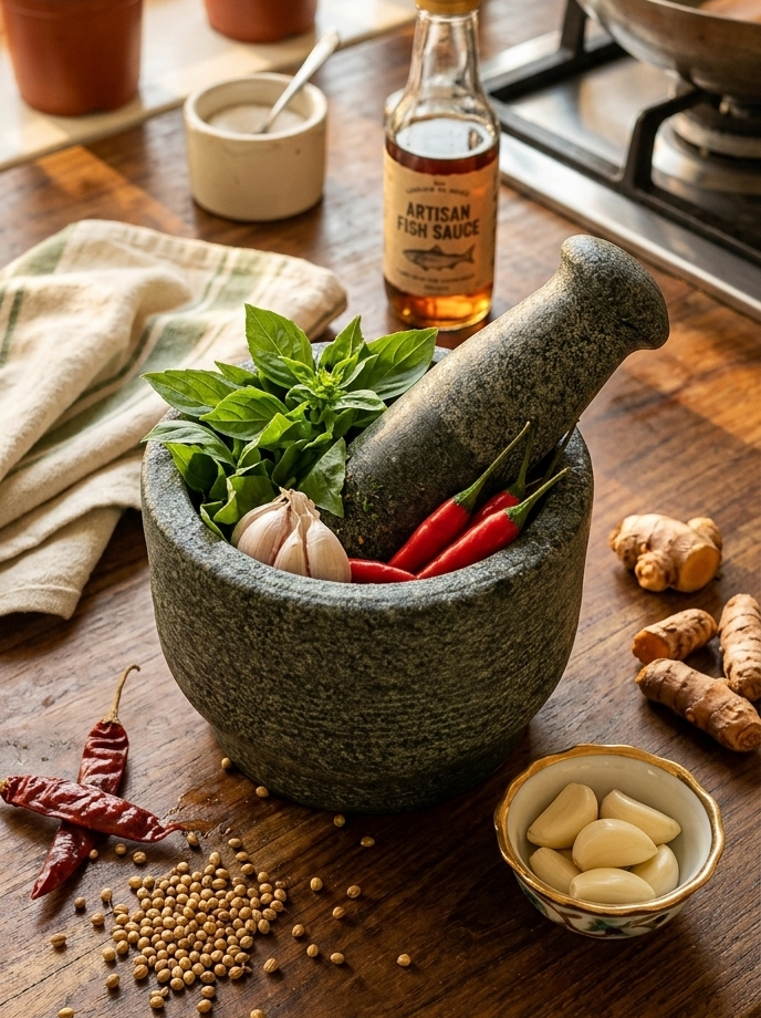 Granite Mortar and Pestle Set
