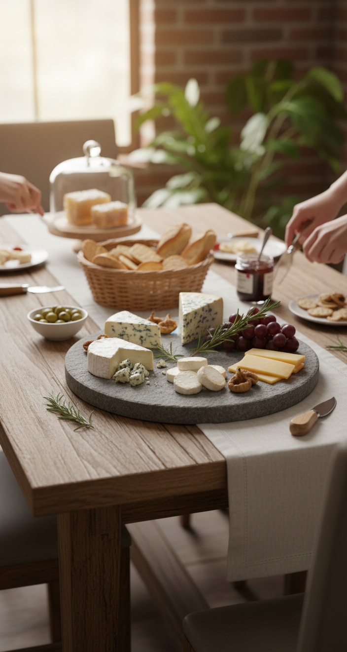 Gourmet Stone Cheese board