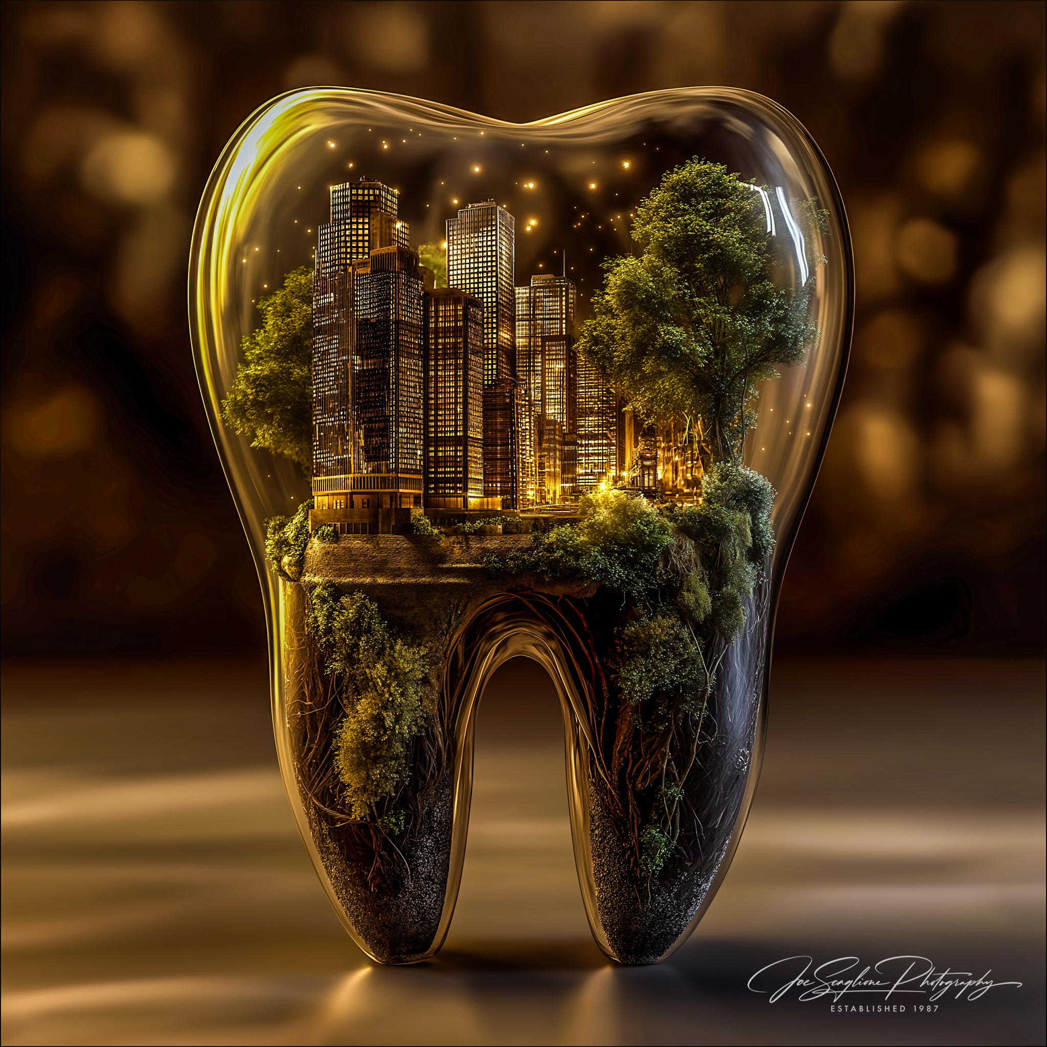 Urban Nature Encased Sculpture