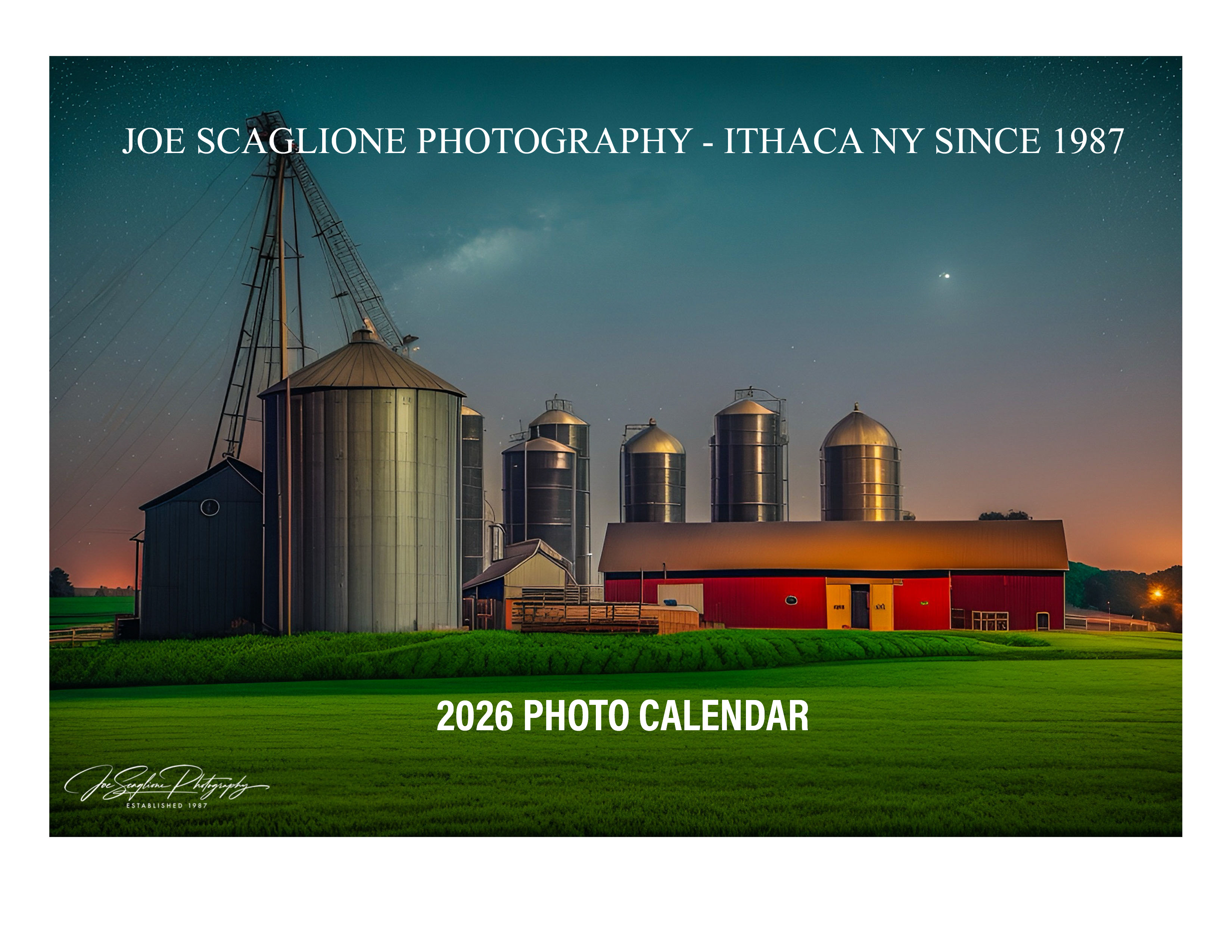 2026 - NEW Joe Scaglione Premium photography calendar 11th anniversary!