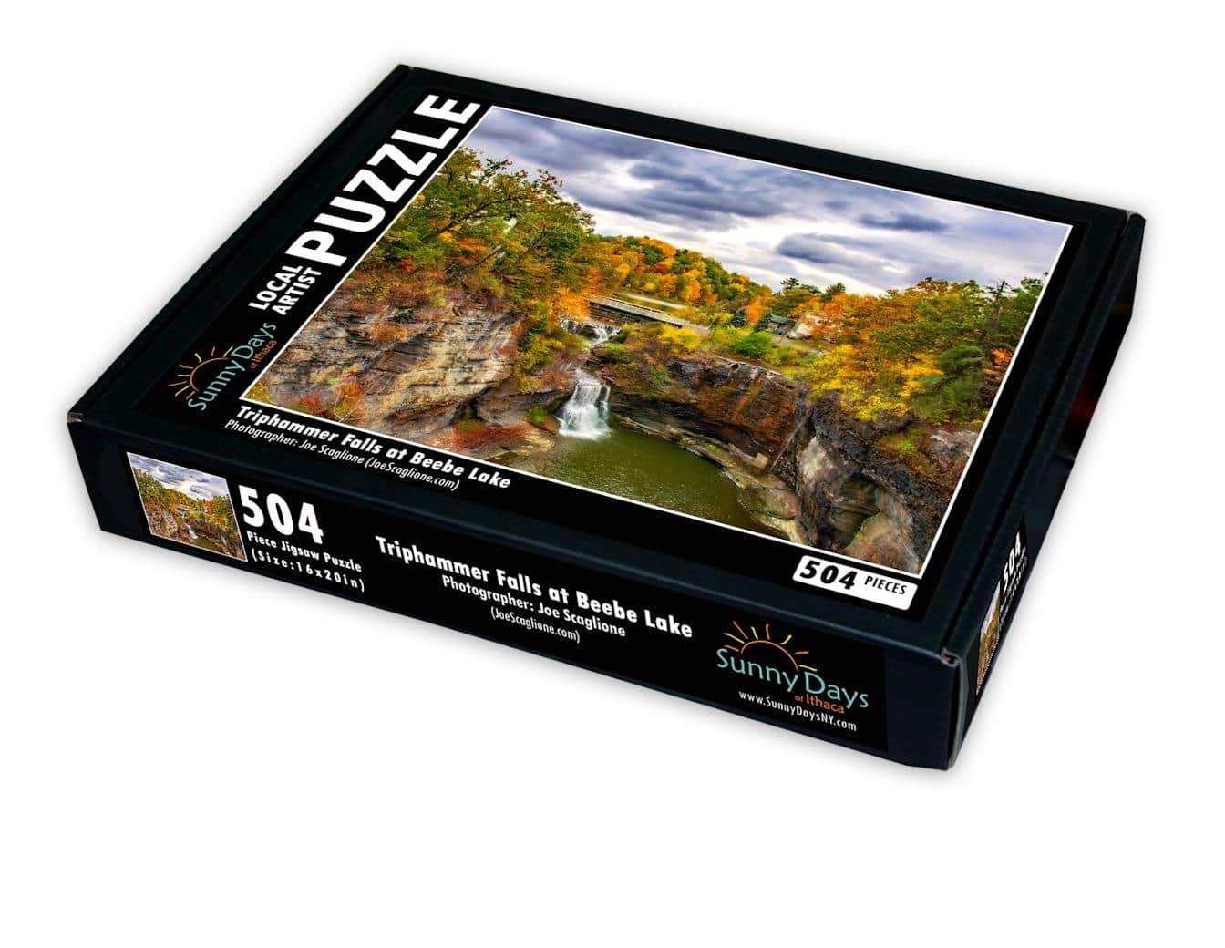 Triphammer Falls at Beebe Lake Puzzle
