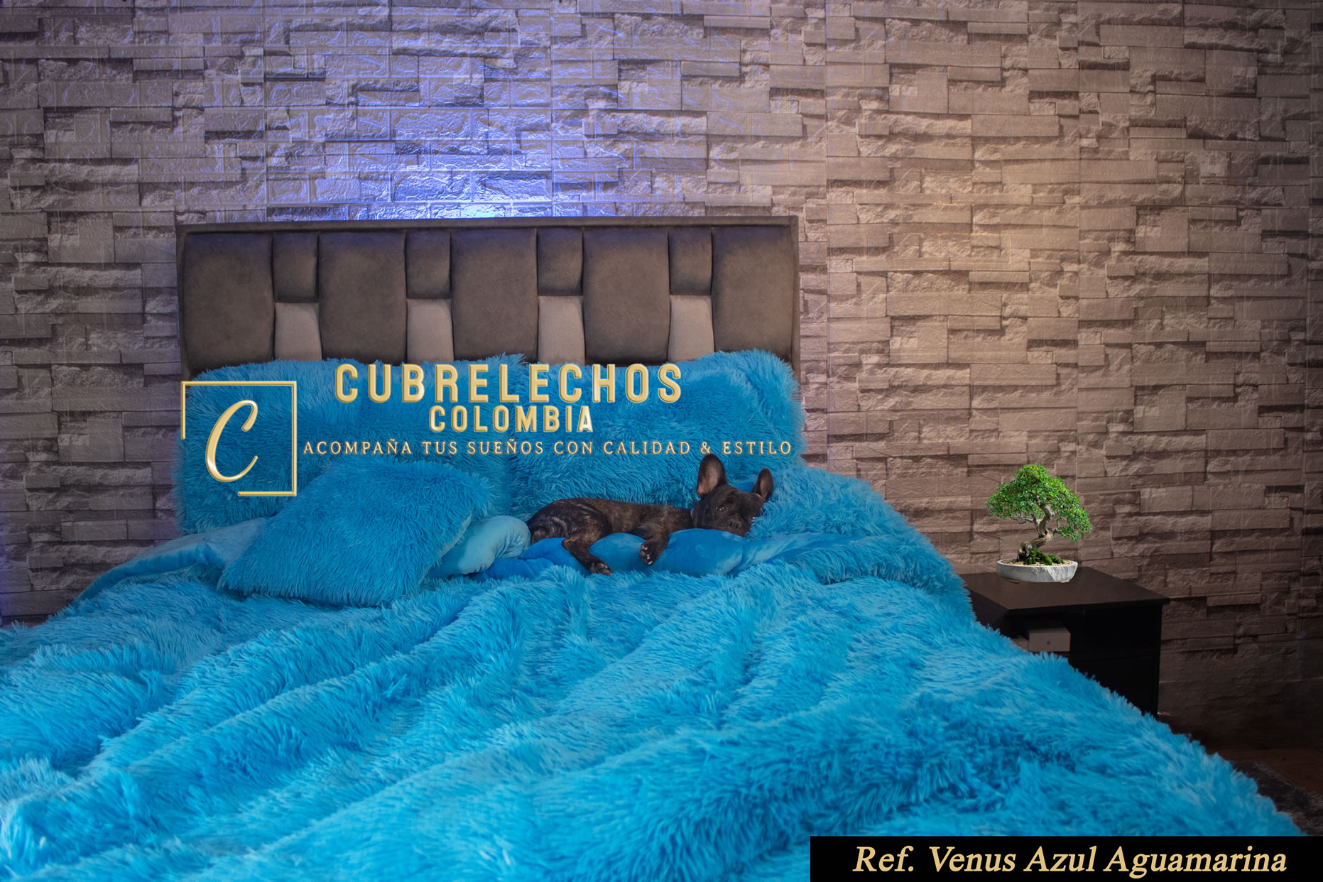 Cubrelecho Peluche Venus | Cubrelechos Bogotá