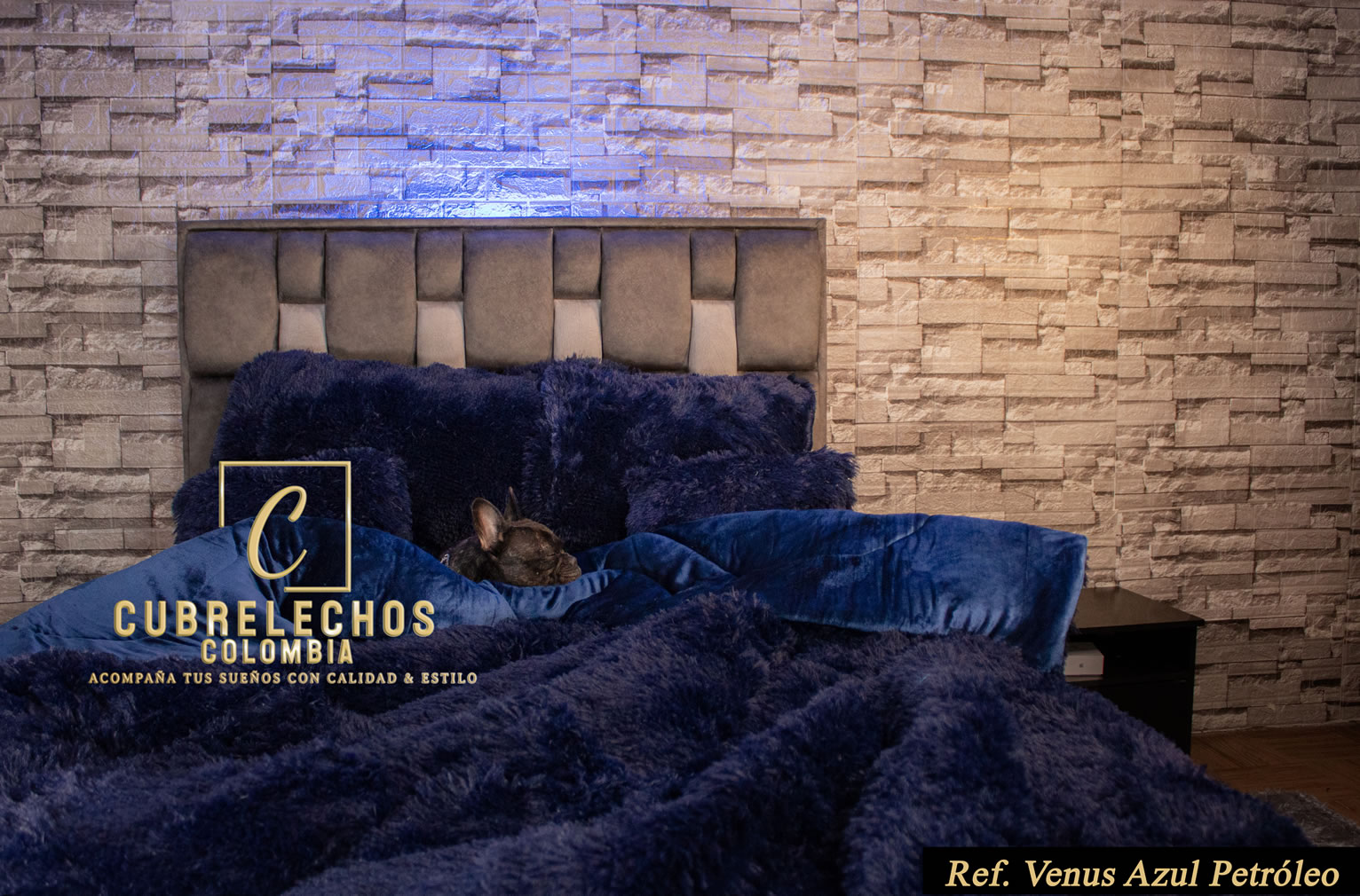 Cubrelecho Peluche Venus | Cubrelechos Bogotá