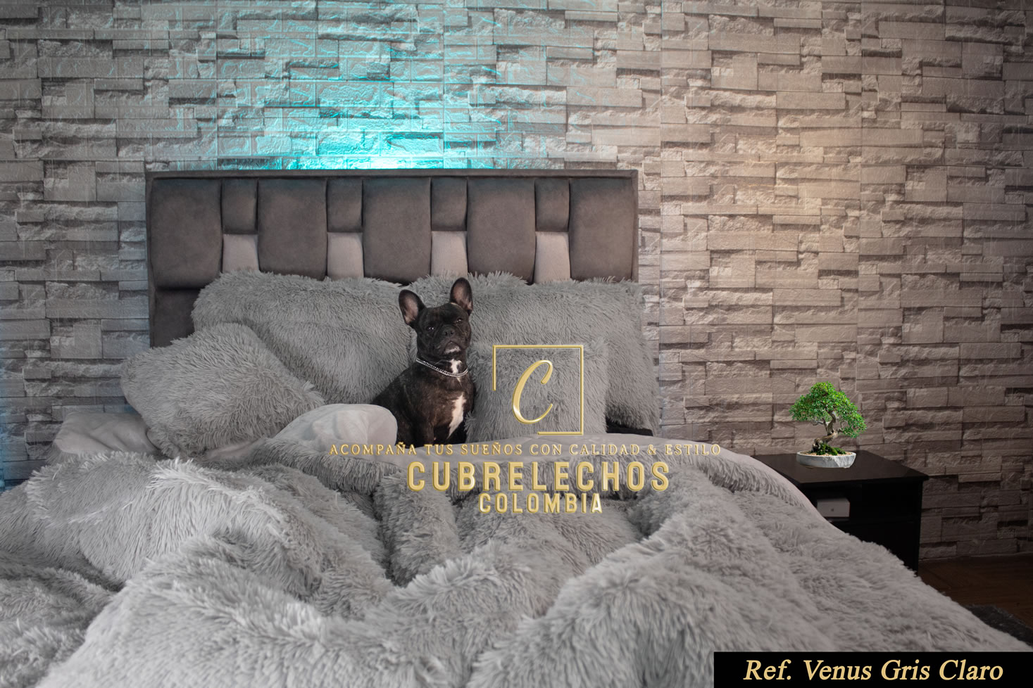 Cubrelecho Peluche Venus | Cubrelechos Bogotá