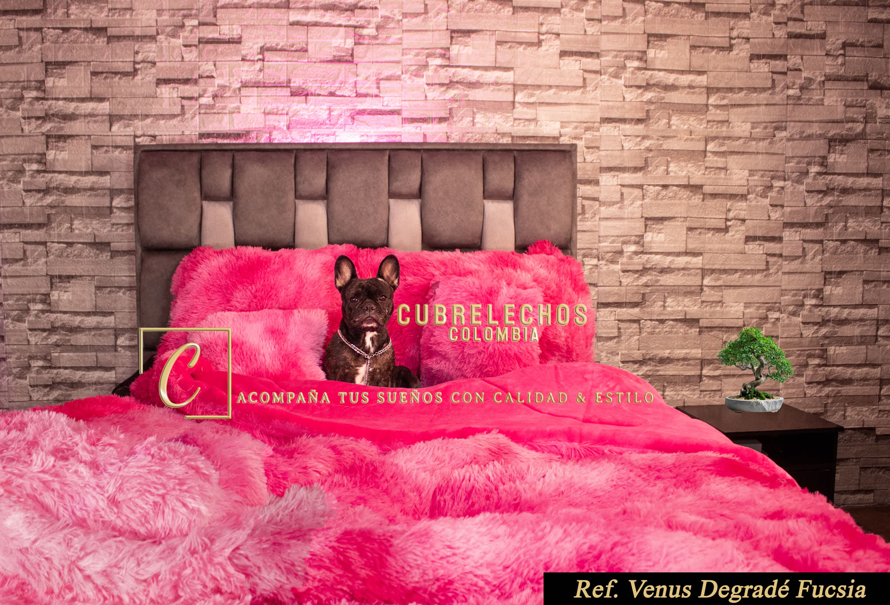 Cubrelecho Peluche Venus Degradé
