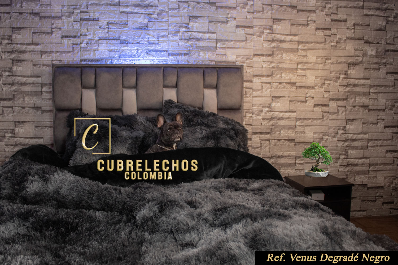 Cubrelecho Peluche Venus Degradé