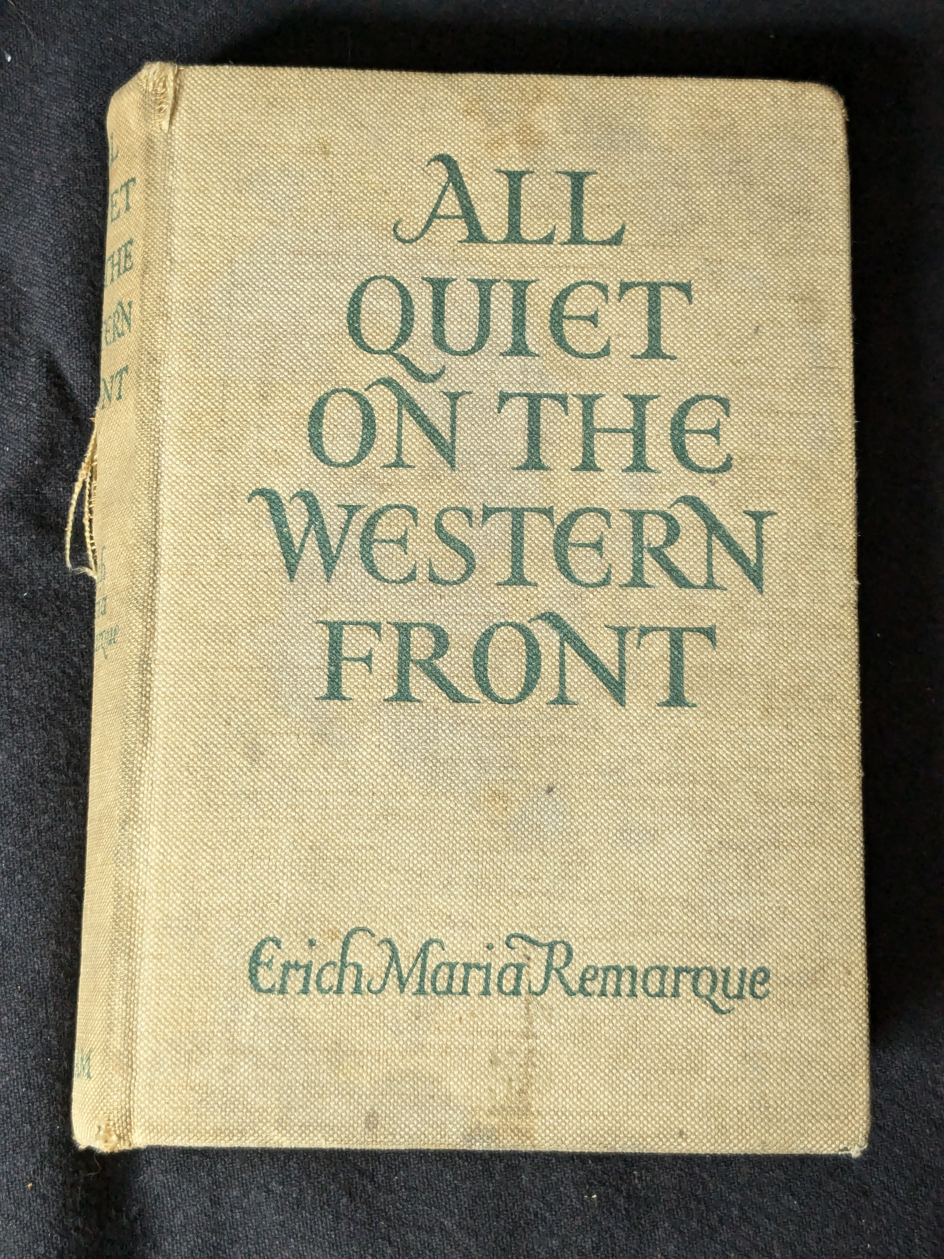 All Quiet on the Western Front by Erich Maria Remarque (1929)