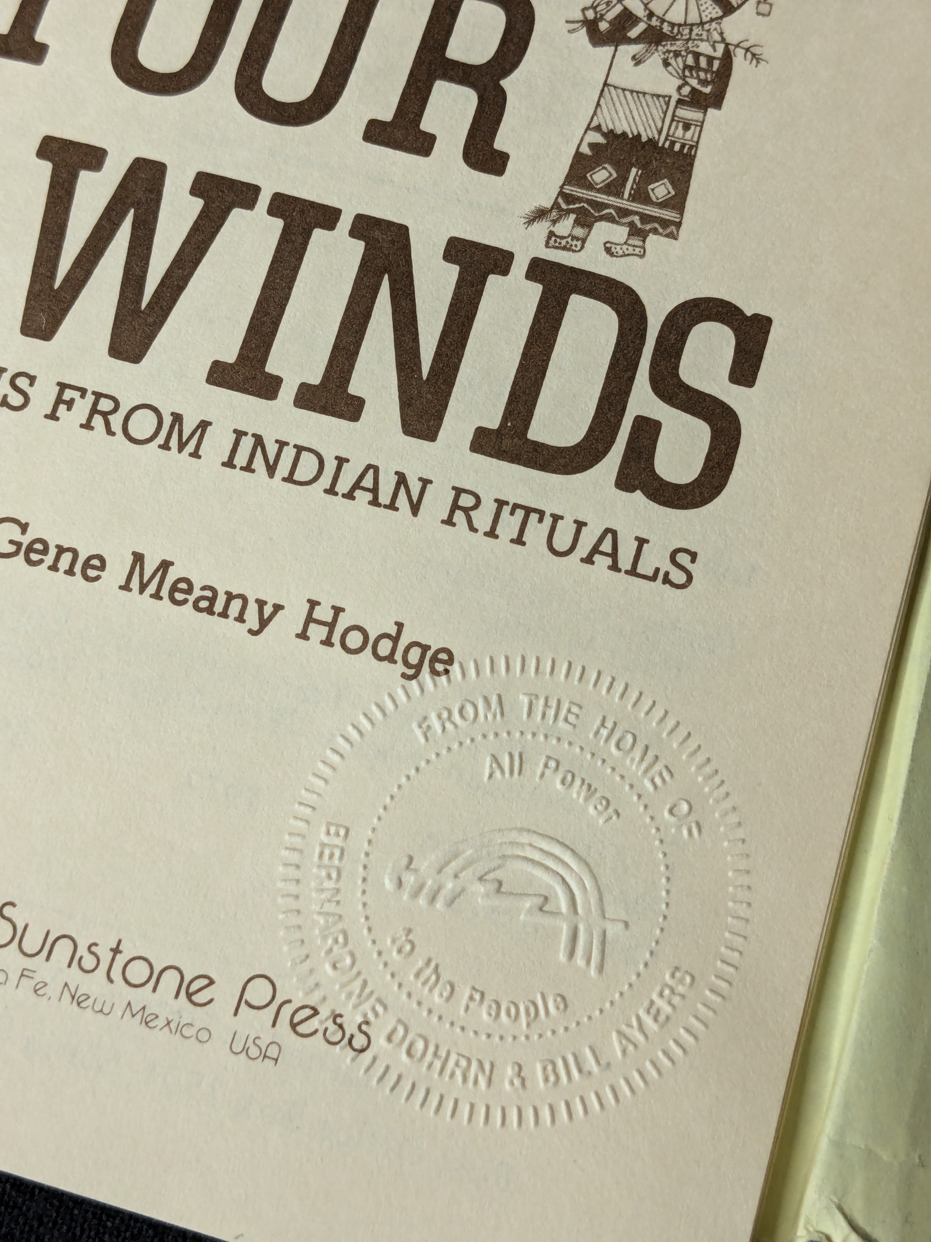 Four Winds: Poems from Indian Rituals by Gene Meany Hodge