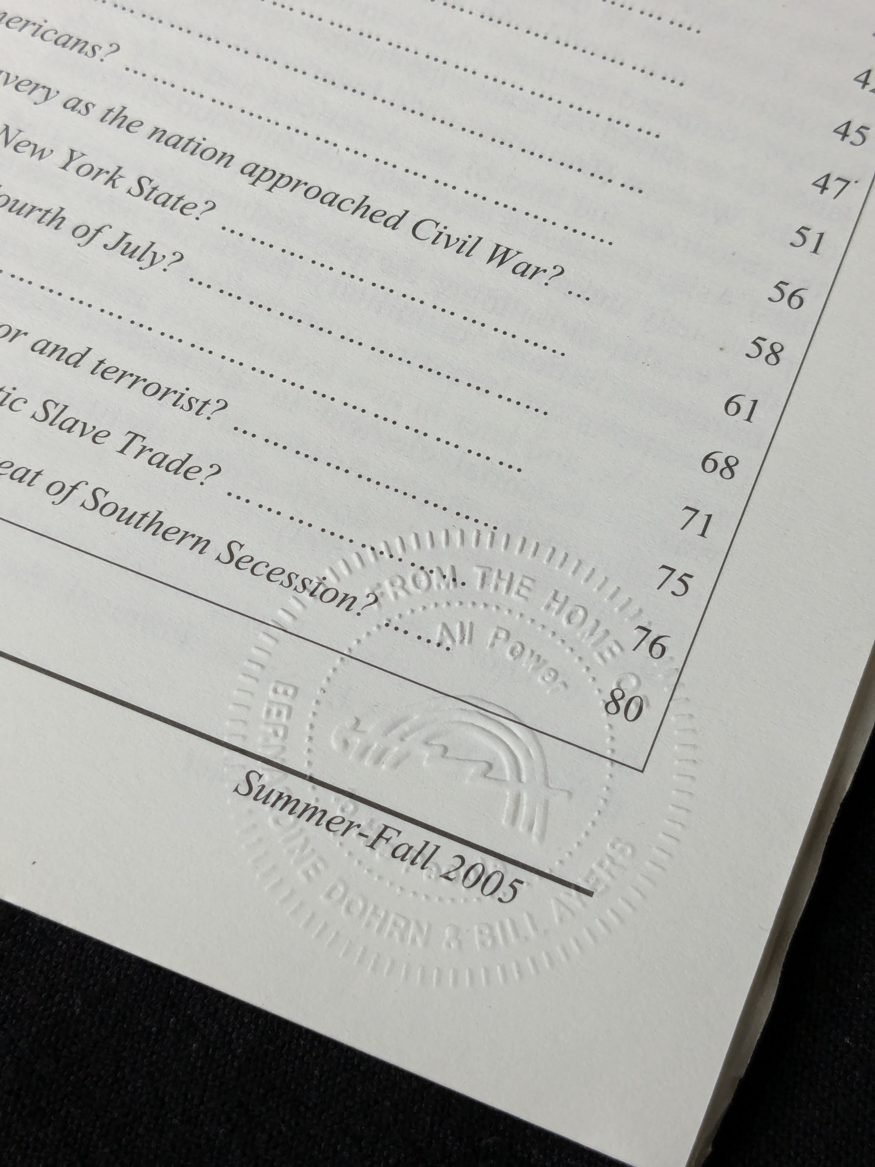 Social Science Docket, Vol. 5 No. 2: New York and Slavery: Complicity and Resistance (2005)