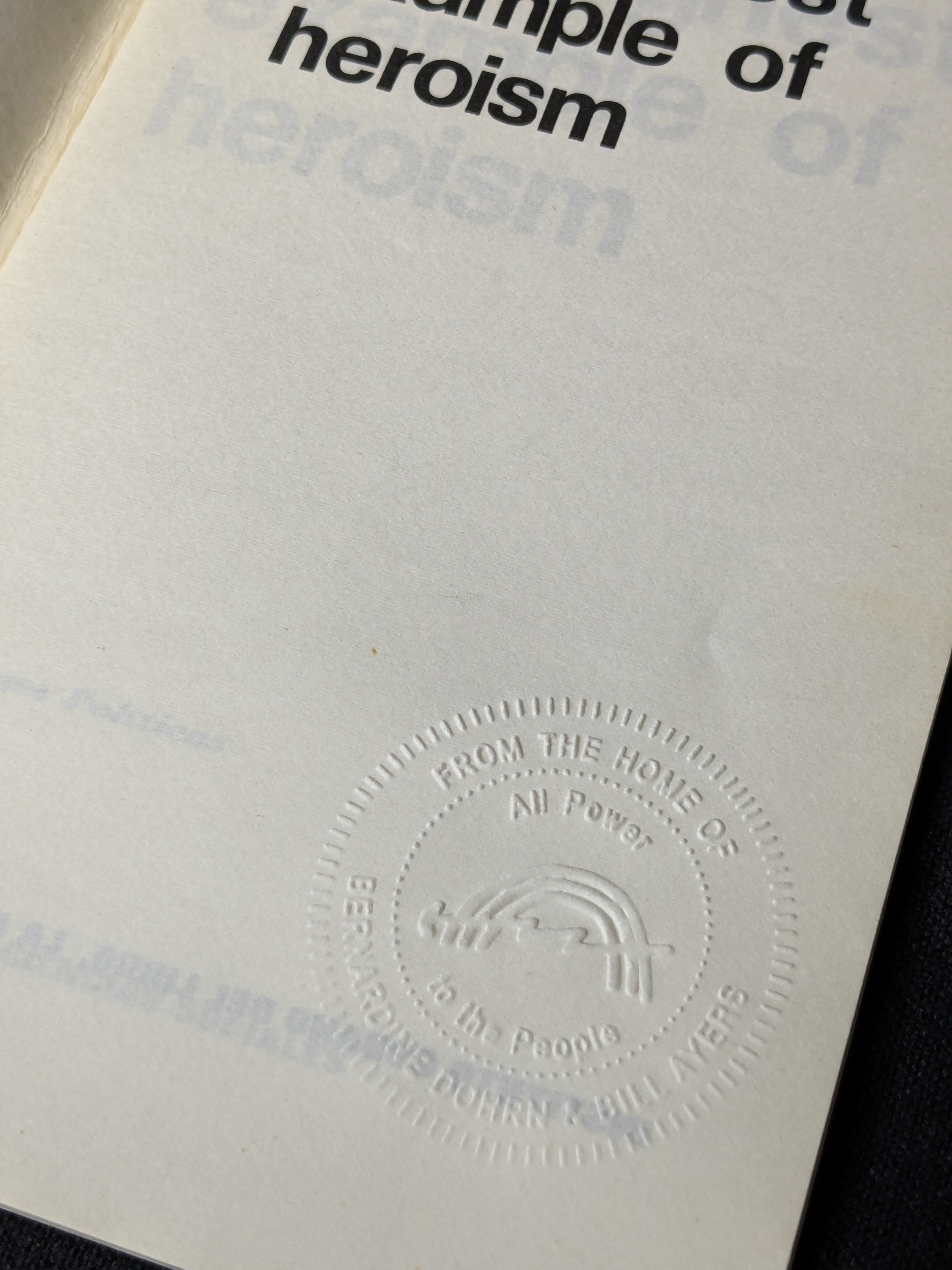 The Highest Example of Heroism (1974)