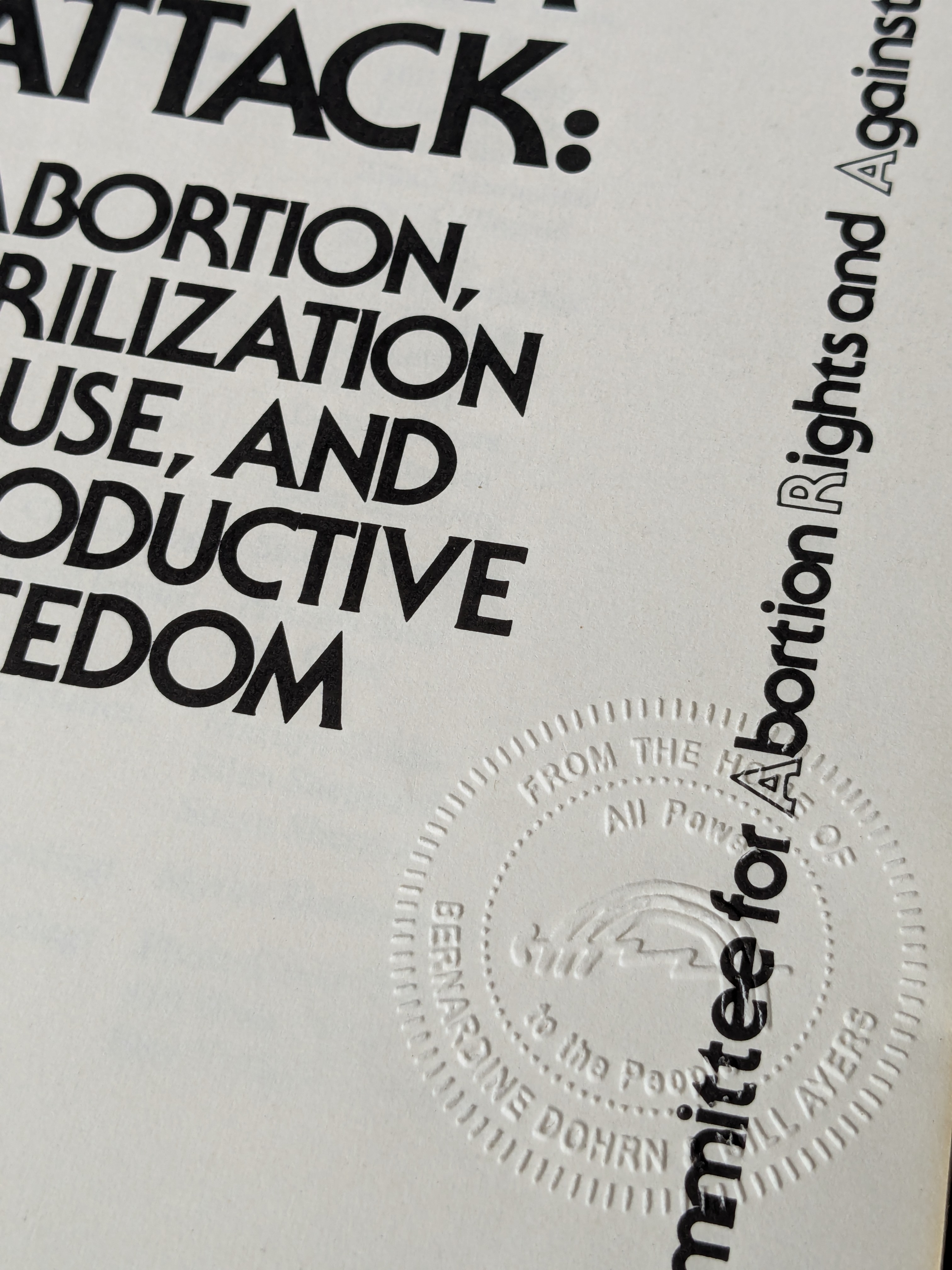Women Under Attack: Abortion, Sterilization Abuse, and Reproductive Freedom (1988)