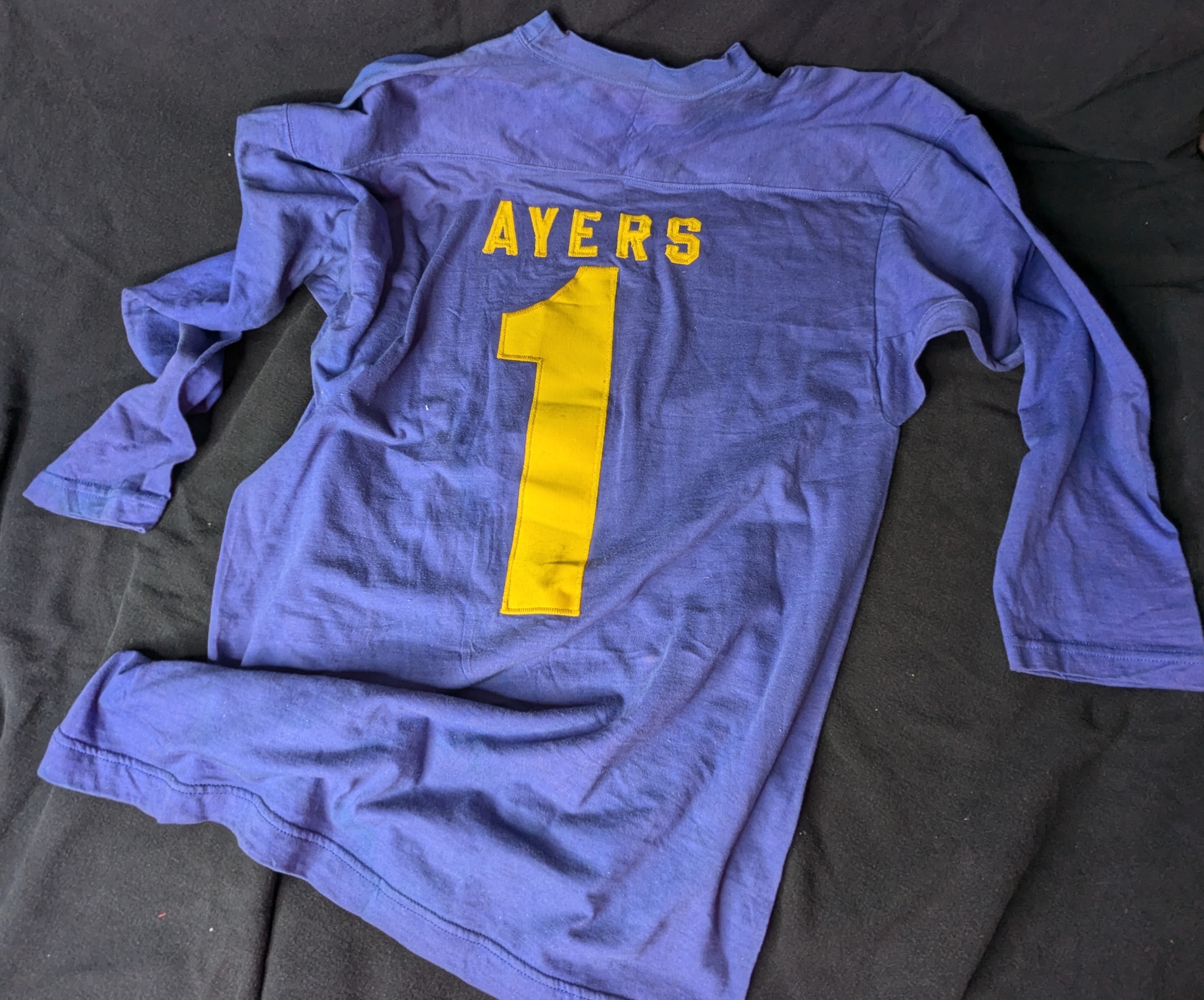 SOLD: Original Vintage Football Jersey from Bill Ayers’ Personal Collection