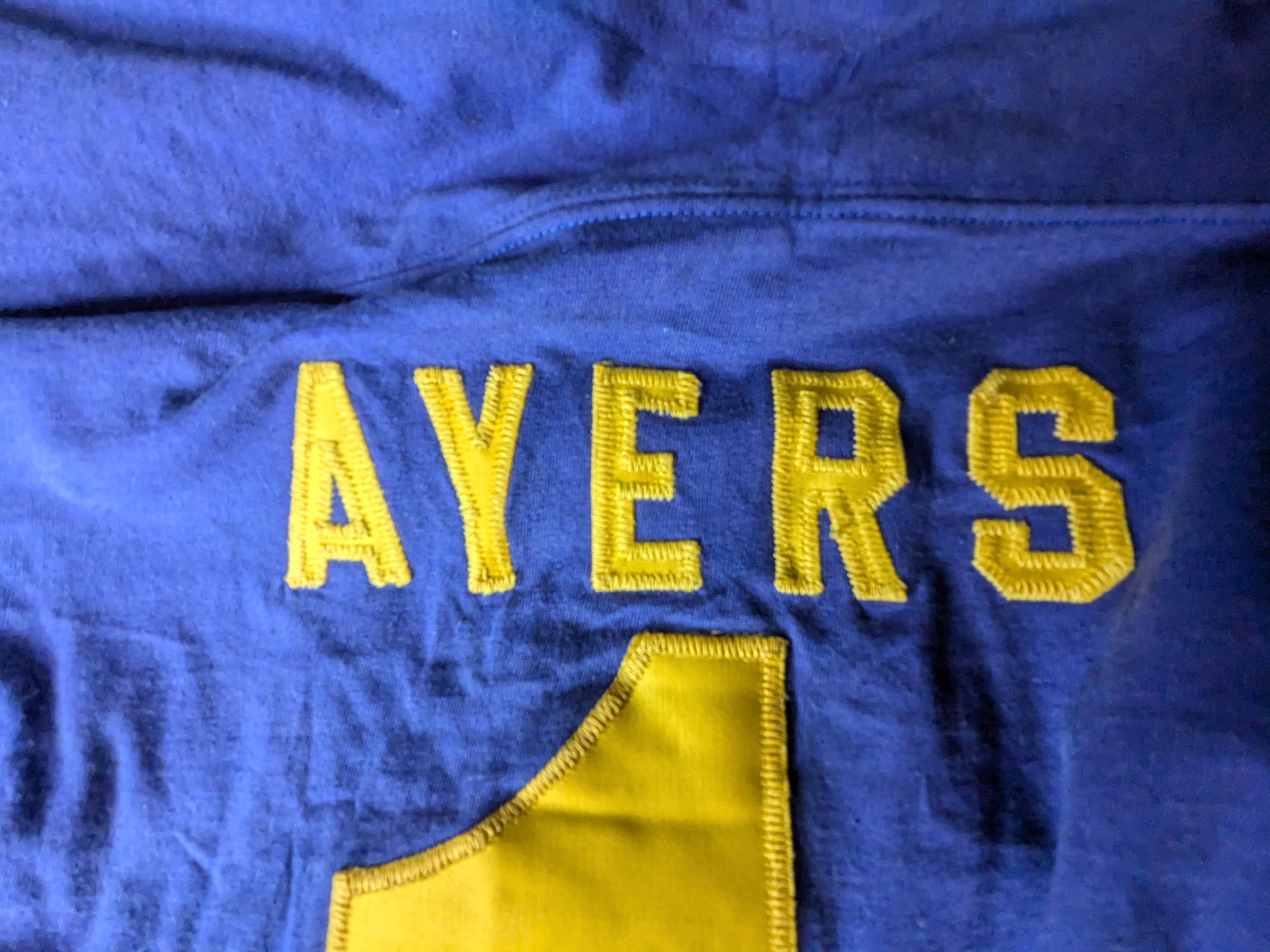 SOLD: Original Vintage Football Jersey from Bill Ayers’ Personal Collection