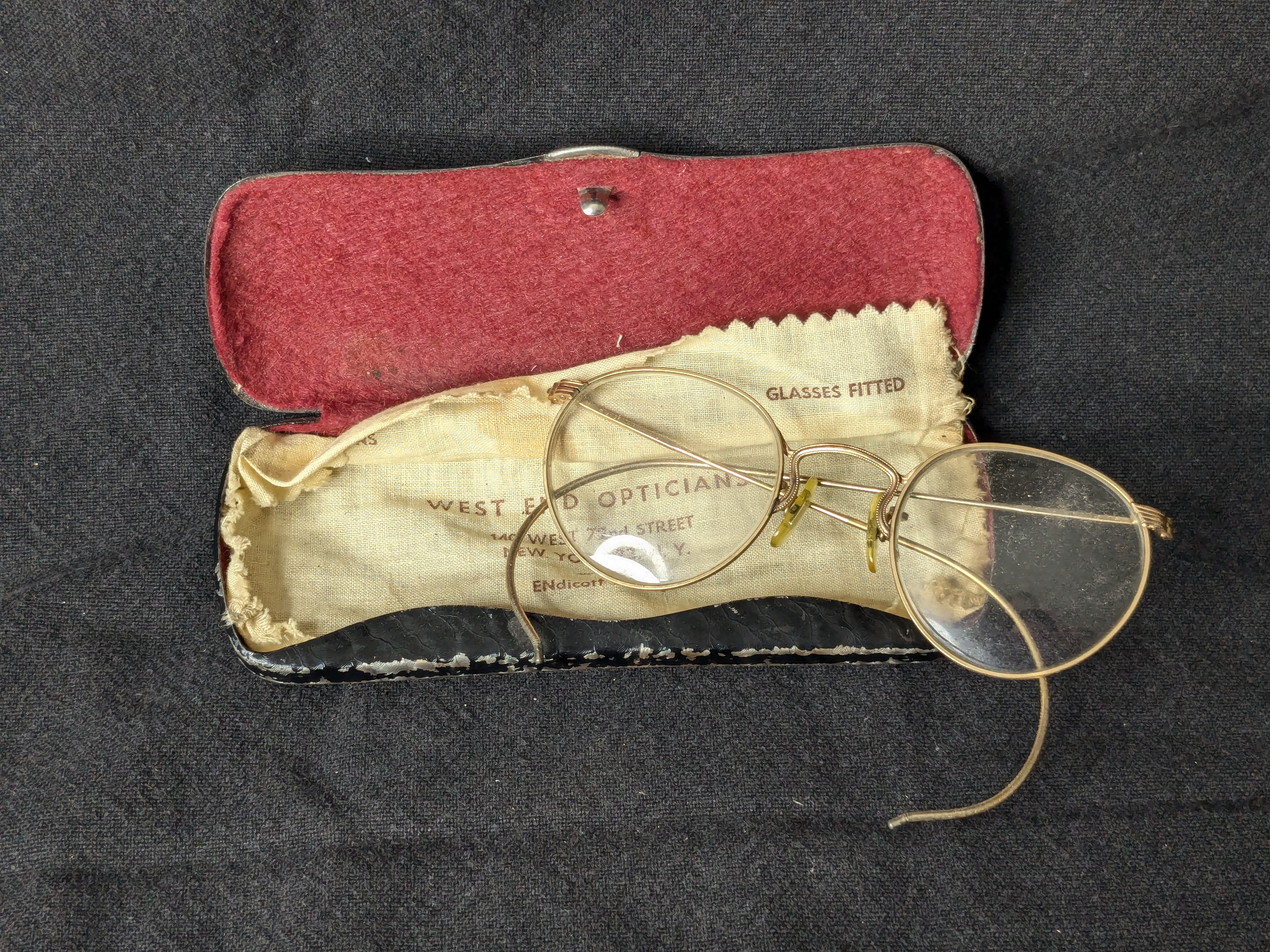 Bill Ayers’ Vintage West End Opticians Eyeglasses