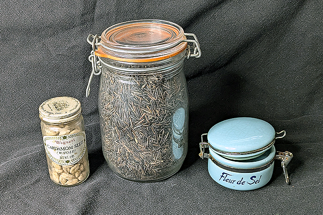 Lot of Three Kitchen Jars from the Home of Bill Ayers & Bernardine Dohrn 