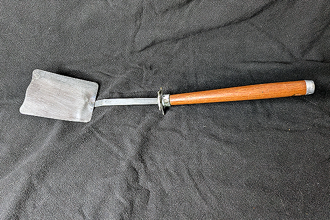 Vintage Wooden Handle Metal Spatula from Bill Ayers’ Personal Collection