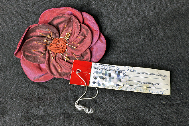 Fabric Flower Worn by Bernardine Dohrn