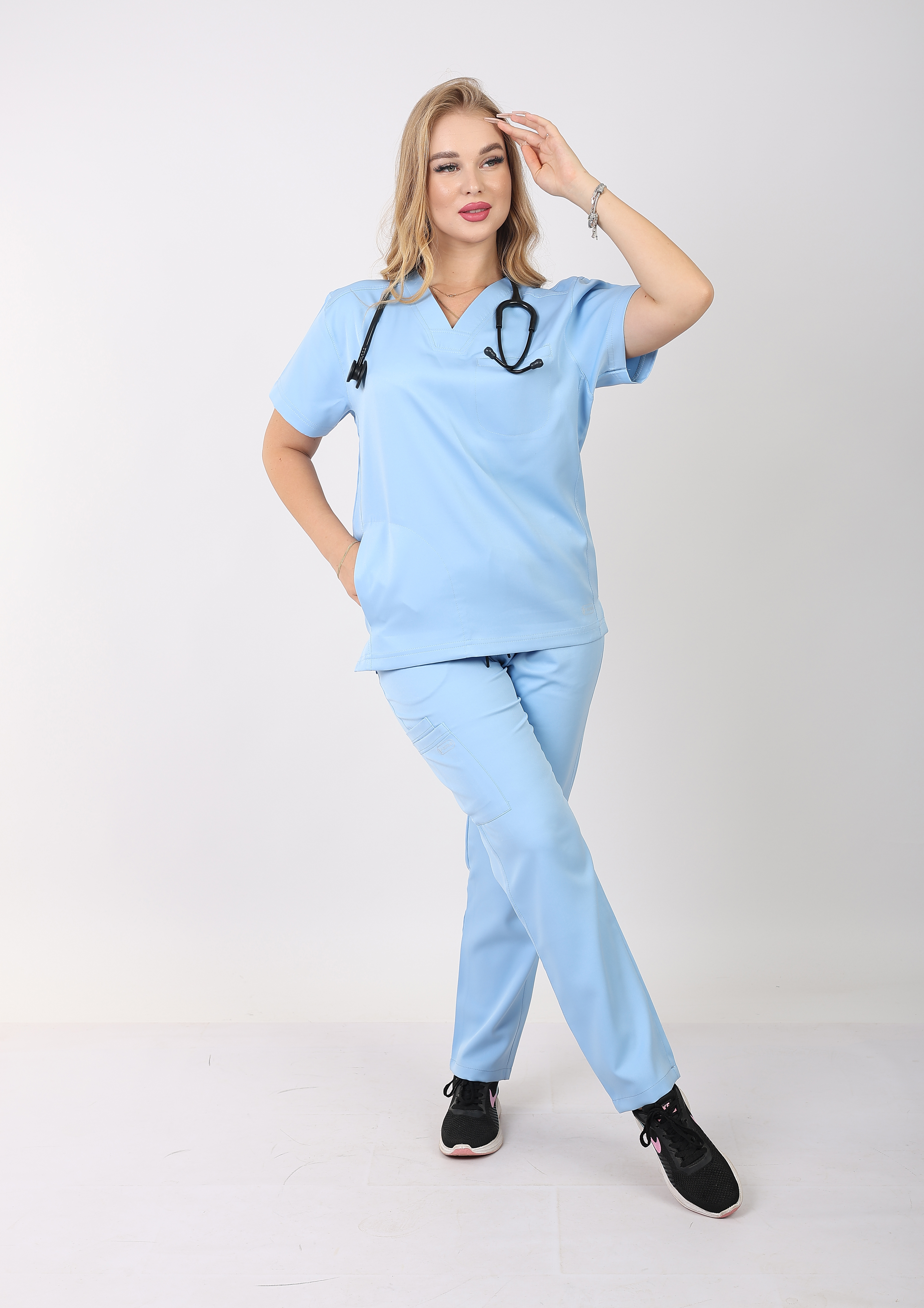 Women’s Baby Blue Medical Scrub