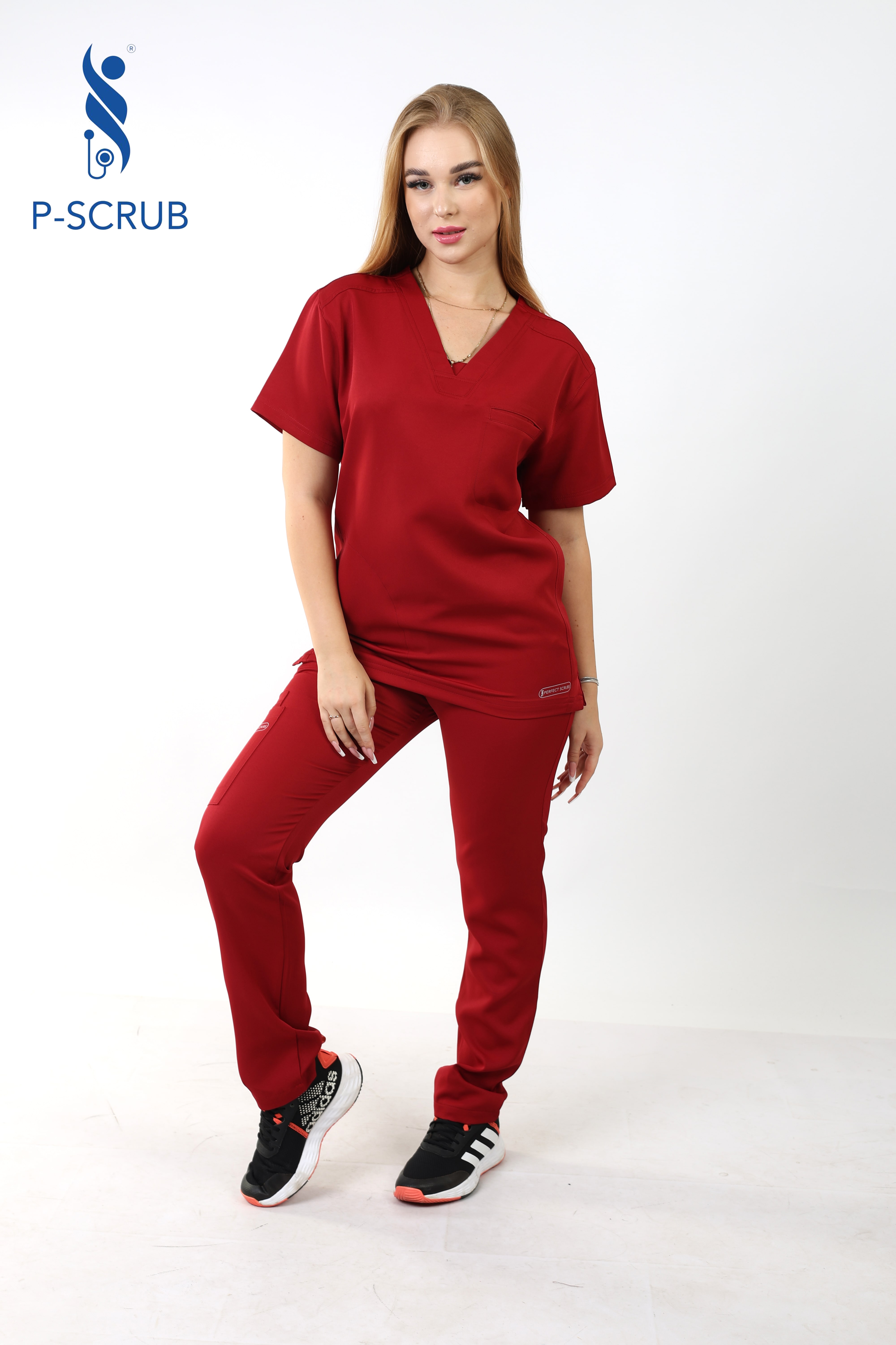 Women’s Red maroon Medical Scrub