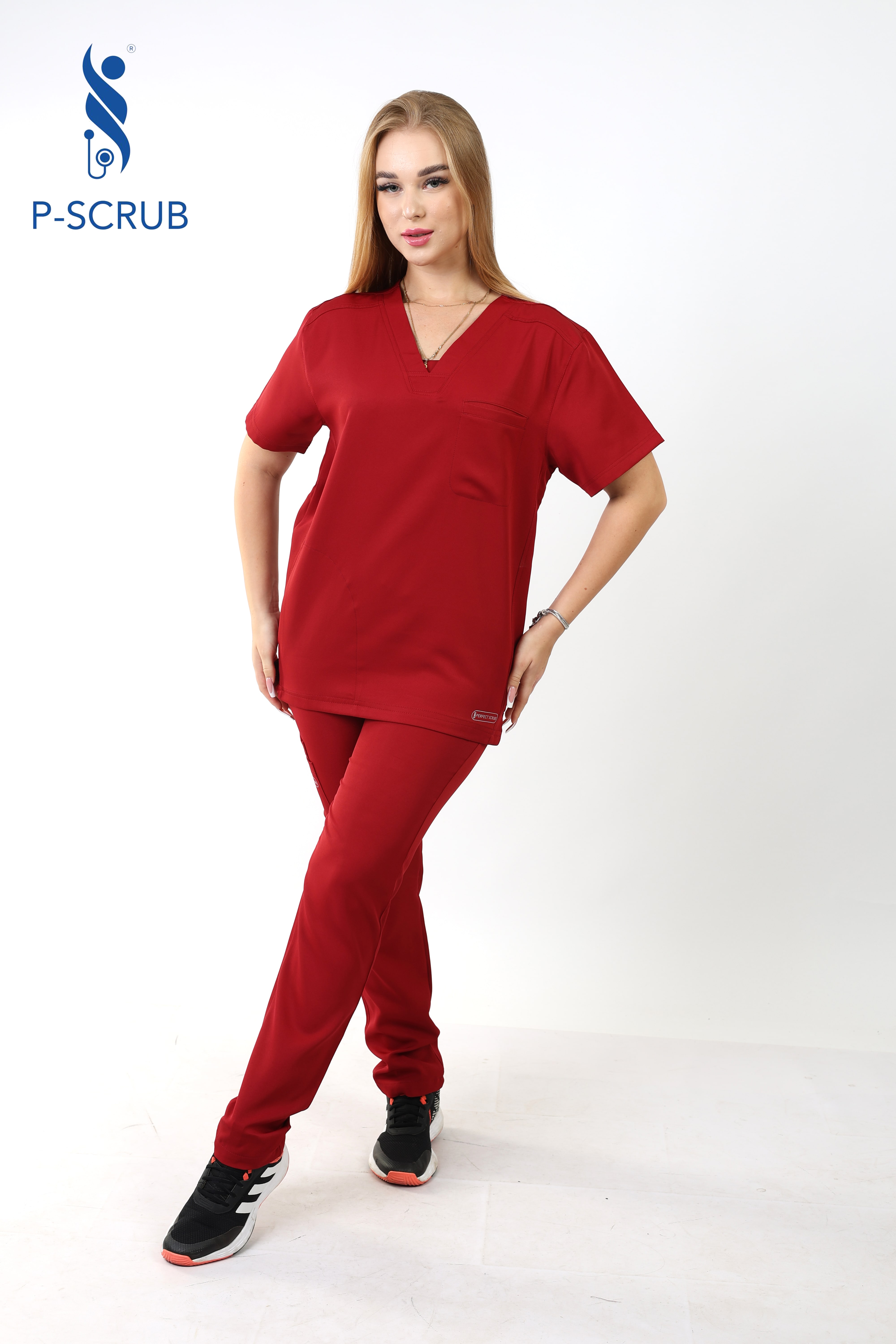 Women’s Red maroon Medical Scrub
