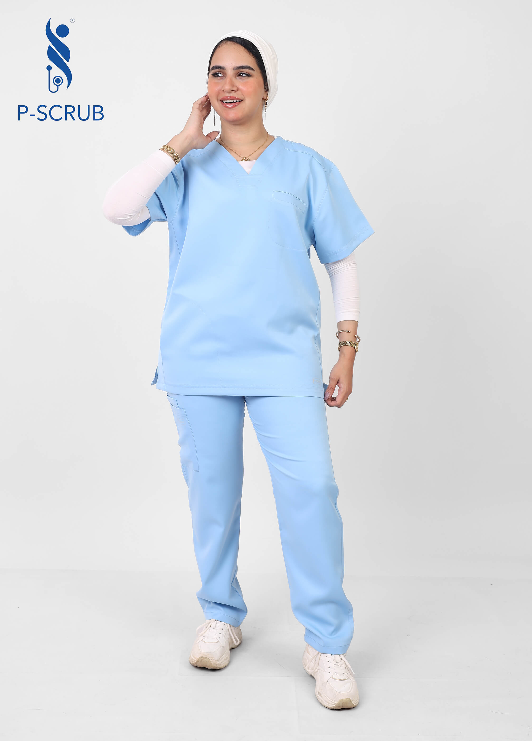 Women’s Baby Blue Medical Scrub
