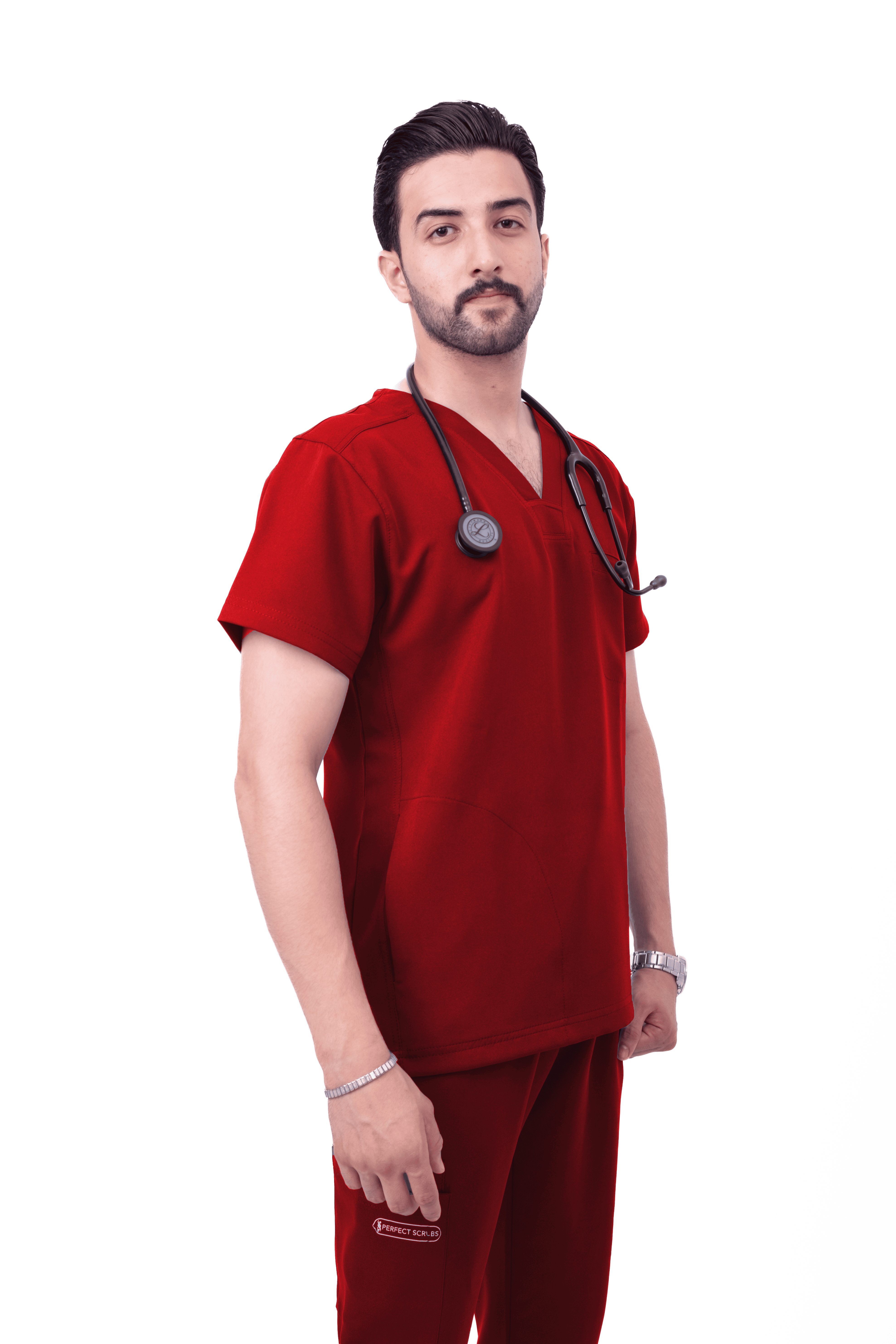 Men’s Red maroon Medical Scrub Set