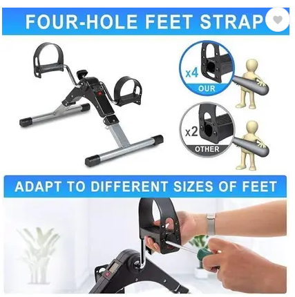 GlobalFlex Global Flex MINI Mini Cycle Pedal Exerciser with Adjustable Resistance Mini Pedal Exerciser Cycle