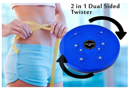 Manogyam Acupressure Twister (Pyramids n Magnets) Ab Exerciser (Blue)